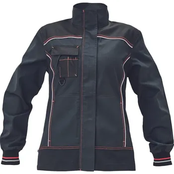montérky Cerva KNOXFIELD LADY bunda antracit-červená - 34