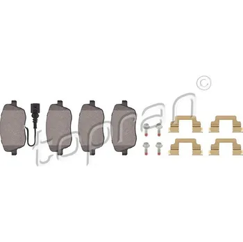 Brzdová destička Sada brzdových destiček, kotoučová brzda, , 6Q0698151C, TOPRAN, 110 539