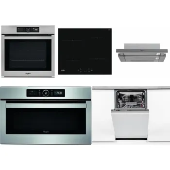 Set domácích spotřebičů WHIRLPOOL AKZ9 9480 IX + WHIRLPOOL WS Q2760 BF + WHIRLPOOL AKR 749/1 IX + WHIRLPOOL ABSOLUTE AMW 730 IX + WHIRLPOOL WSIO 3O34 PFE X