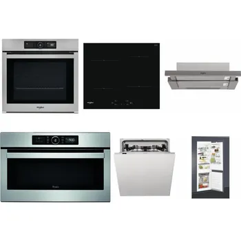 Set domácích spotřebičů WHIRLPOOL AKZ9 9480 IX + WHIRLPOOL WS Q2760 BF + WHIRLPOOL AKR 5390/1 IX + WHIRLPOOL ABSOLUTE AMW 730 IX + WHIRLPOOL WIC 3C33 PFE + WHIRLPOOL ART 65031