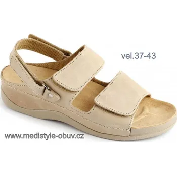 Dámská zdravotní obuv MEDISTYLE PETRA SP-512/K sandál béžový, béžová - 42