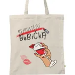 BIO plátěná taška s potiskem Nejhustější babička
