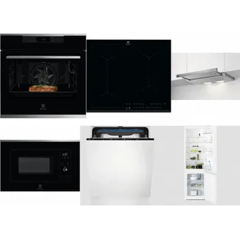 Set domácích spotřebičů ELECTROLUX KOEBP39X + ELECTROLUX EIV634 + ELECTROLUX LFP326S + ELECTROLUX LMS2203EMX + ELECTROLUX EES48200L + ELECTROLUX LNT3LF18S