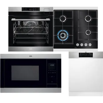 Set domácích spotřebičů AEG BSK792380M + AEG Mastery SpeedBurner HKB64420NB + AEG Mastery MSB2547D-M + AEG FEE72706PM