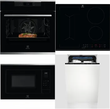 Set domácích spotřebičů ELECTROLUX KOEBP39X + ELECTROLUX LIV63431BK + ELECTROLUX LMS4253TMX + ELECTROLUX EEM23100L