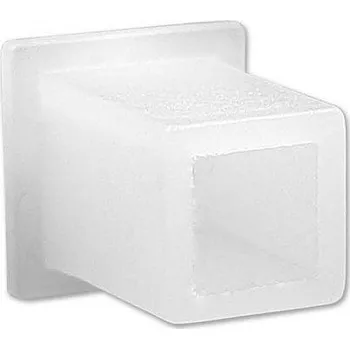 Nábytkové kování Přechodka tyčky čtyřhranu plastová