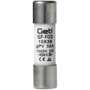 Autopojistky Pojistka GETI GF-F03 pro fotovoltaické systémy 32A/1000V DC