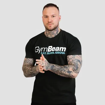 Pánské oblečení GymBeam Tričko Grow Black XXXL černá