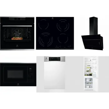 Set domácích spotřebičů ELECTROLUX KOEBP39X + ELECTROLUX EHF6343FOK + ELECTROLUX LFV316K + ELECTROLUX LMS4253TMX + ELECTROLUX EEM43300IX + ELECTROLUX LNT3LF18S