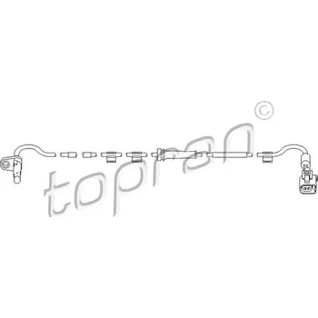 Brzdový systém Snímač, počet otáček kol, , 1371545, 1383552, 1385800, 6C112B372CB, 6C112B372CC, 6C112B372CD, TOPRAN, 303 960