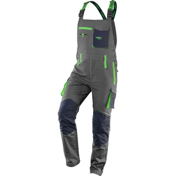 montérky Montérkové kalhoty s laclem, premium, 100% bavlna, šedo-modré Velikost S/48