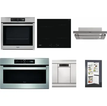 Set domácích spotřebičů WHIRLPOOL AKZ9 9480 IX + WHIRLPOOL WS Q2760 BF + WHIRLPOOL AKR 5390/1 IX + WHIRLPOOL ABSOLUTE AMW 730 IX + WHIRLPOOL WSBO 3O34 PF X + WHIRLPOOL ART 65031