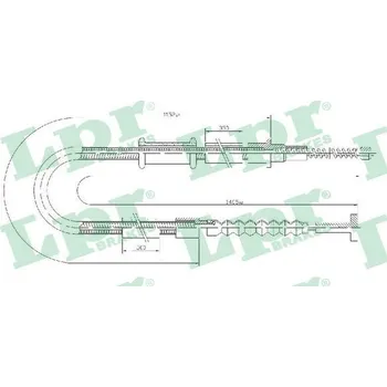 Lanko parkovací brzdy Tažné lanko, parkovací brzda, , 7798268, LPR, C0599B