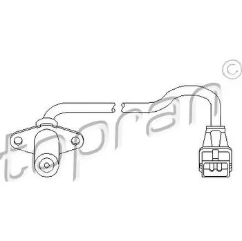 Auto elektroinstalace Generátor impulsů, klikový hřídel, , 1920FA, 5944390, 7604582, TOPRAN, 721 688