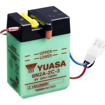Auto-moto baterie startovací baterie Conventional 6 Volt, , YUASA, 6N2A-2C-3