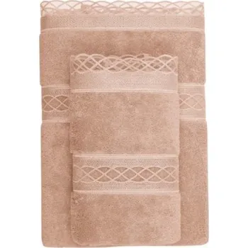 Sada ručníků a osušek Soft Cotton Soft Cotton Dárkové balení ručníků a osušek SELYA v luxusním dárkovém boxu Soft Cotton Dárkové balení ručníků a osušek SELYA Bronzová - 8698642057364