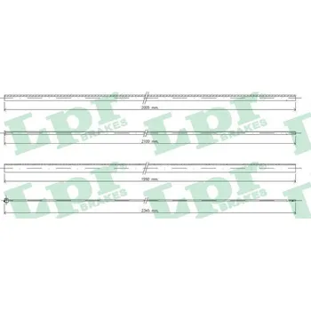 Lanko parkovací brzdy Lanko plynu, , 1629F8, 1629G0, LPR, C0036A