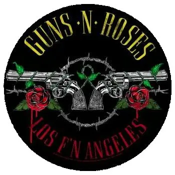 Nášivka Merch Guns N' Roses: Zádová Nášivka Los F'n Angeles 2020