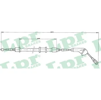 Lanko parkovací brzdy Tažné lanko, parkovací brzda, , 522582, 522598, 90375404, LPR, C0580B