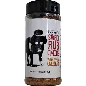 Koření BBQ koření Sweet Rub o´Mine Roasted Garlic 318g Lambert´s