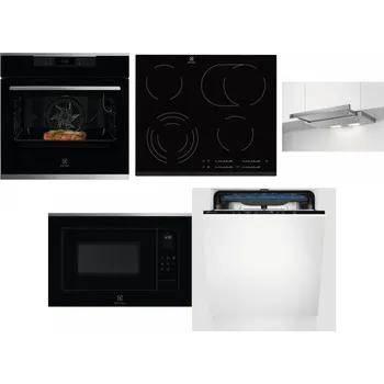 Set domácích spotřebičů ELECTROLUX KOEBP39X + ELECTROLUX EHF6547FXK + ELECTROLUX LFP326S + ELECTROLUX LMS4253TMX + ELECTROLUX EES48200L