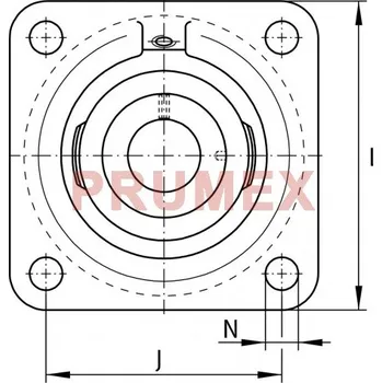INA PCJ 25-XL-N-FA125 ložisková jednotka