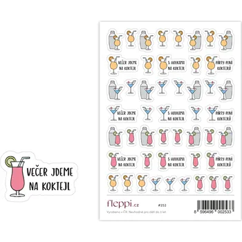 samolepka Fleppi Samolepky Koktejl
