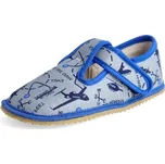 Papuče Beda barefoot -BF060010/W Grey Aeroplane/šedá ledadla (klasická široká verze) Velikost: 24