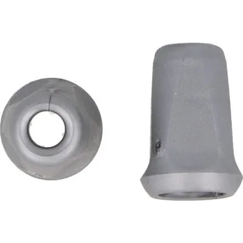 Koncovka na šňůrku, ŠEDÁ, 1,7x0,9 cm, 1ks