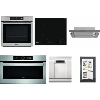 Set domácích spotřebičů WHIRLPOOL AKZ9 9480 IX + WHIRLPOOL WL S7260 NE + WHIRLPOOL AKR 749/1 IX + WHIRLPOOL ABSOLUTE AMW 730 IX + WHIRLPOOL WSBO 3O34 PF X + WHIRLPOOL ART 65031