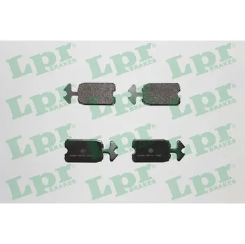 Brzdová destička Sada brzdových destiček, kotoučová brzda, , 5434279, 75516219, 75516220, 95542661, 95551761, 95653061, LPR, 05P115