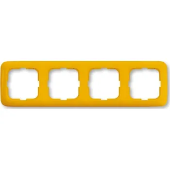 Elektrická zásuvka ABB REFLEX SI Rámeček 1725-0-0951 Y čtyřnásobný, pro vodorovnou i svislou montáž, žlutá 1725-0-0951 Y