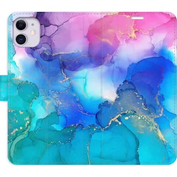 Pouzdro na mobilní telefon Flipové pouzdro iSaprio - BluePink Paint - iPhone 11