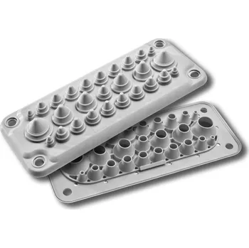 modulární přístroj a rozvaděč ELEKTRO BEČOV Deska MC 25/27 průchodková (IP67) G502767