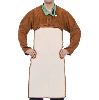 Příslušenství ke svářečce Ochrana ramen WELDAS s rukávy (Bolero) Lava Brown svářečská odepínací Velikost: XL