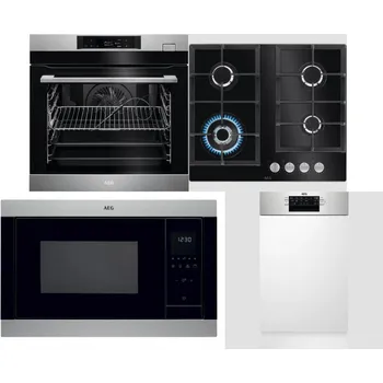 Set domácích spotřebičů AEG BSK782380M + AEG Mastery SpeedBurner HKB64420NB + AEG Mastery MSB2547D-M + AEG Mastery MaxiFlex FEE73517PM