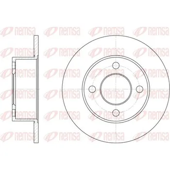 Brzdový kotouč Brzdový kotouč REMSA 6122.00