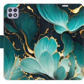 Pouzdro na mobilní telefon Flipové pouzdro iSaprio - Blue Flowers 02 - Samsung Galaxy A22 5G