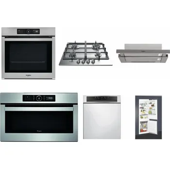 Set domácích spotřebičů WHIRLPOOL AKZ9 9480 IX + WHIRLPOOL TKRL 661 IX EU + WHIRLPOOL AKR 5390/1 IX + WHIRLPOOL ABSOLUTE AMW 730 IX + WHIRLPOOL WBC 3C34 PF X + WHIRLPOOL ART 65031