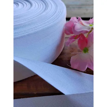 Keprovka - tkaloun šíře 50 mm bílá