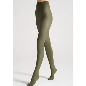 Dámské punčochy Veneziana Satin 40 • 3-M • olivově zelená • punčochové kalhoty 40 DEN