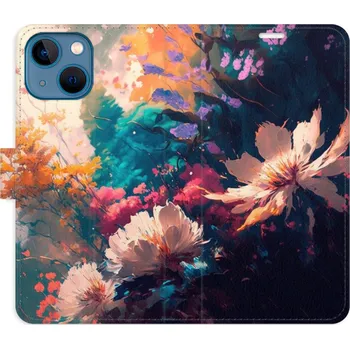 Pouzdro na mobilní telefon Flipové pouzdro iSaprio - Spring Flowers - iPhone 13 mini