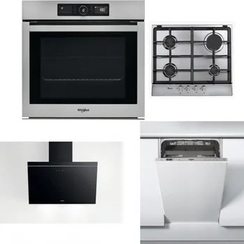 Set domácích spotřebičů WHIRLPOOL AKZ9 9480 IX + WHIRLPOOL AKR 351/IX + WHIRLPOOL AKR 62F LT K + WHIRLPOOL WSIC 3M27 C