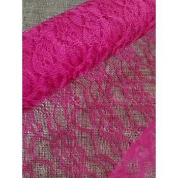 Krajka Krajka dekorační šíře 48-50 cm růžová tmavá