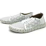 URBAN LADIES Dámské kožené polobotky HY2041 URBAN bílé Barva: Bílá, Velikost: 38