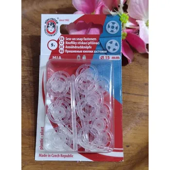 Knoflík Plastové patentky / stiskací knoflíky Ø7-15 mm