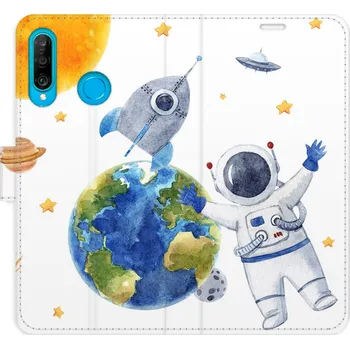Pouzdro na mobilní telefon Flipové pouzdro iSaprio - Space 06 - Huawei P30 Lite