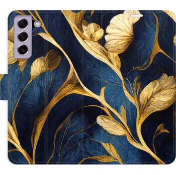 Pouzdro na mobilní telefon Flipové pouzdro iSaprio - GoldBlue - Samsung Galaxy S21 FE 5G