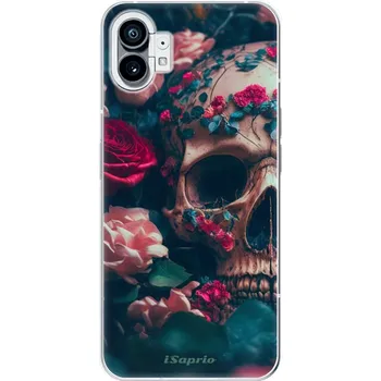 Pouzdro na mobilní telefon Odolné silikonové pouzdro iSaprio - Skull in Roses - Nothing Phone (1)