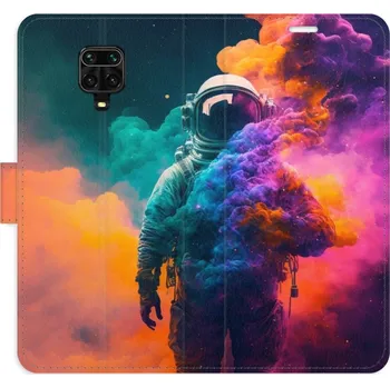 Pouzdro na mobilní telefon Flipové pouzdro iSaprio - Astronaut in Colours 02 - Xiaomi Redmi Note 9 Pro / Note 9S